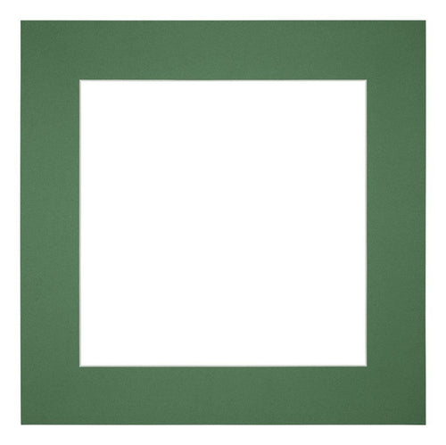 Paspartú 40x40 cm - Apertura de foto 20x20 cm - Bosque Verde - Para marcos y fotos