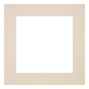Paspartú 40x40 cm - Apertura de foto 20x20 cm - Tez - Para marcos y fotos