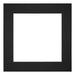 Paspartú 40x40 cm - Apertura de foto 20x20 cm - Negro - Para marcos y fotos