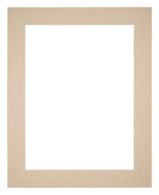 Paspartú 48x67 cm - Apertura de foto 40x60 cm - Beige - Para marcos y fotos