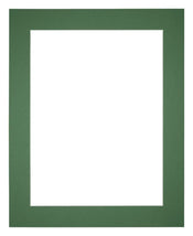 Paspartú 40x50 cm - Apertura de foto 30x40 cm - Bosque Verde - Para marcos y fotos