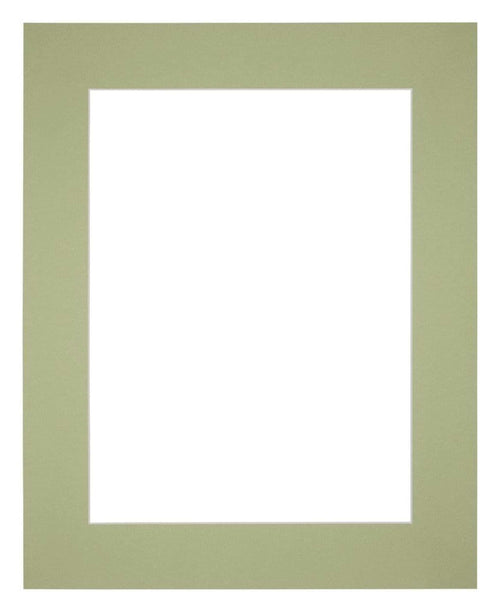 Paspartú Tamaño del Marco 24x30 cm - Tamaño de la Foto 13x18 cm - Menta Verde