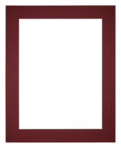 Paspartú 48x67 cm - Apertura de foto 40x60 cm - Vino Rojo - Para marcos y fotos