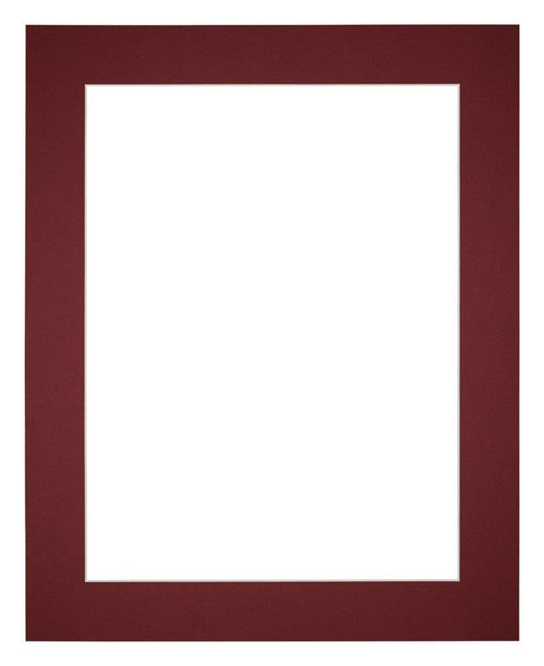 Paspartú 50x75 cm - Apertura de foto 40x60 cm - Vino Rojo - Para marcos y fotos
