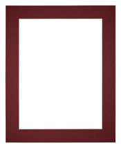 Paspartú 40x50 cm - Apertura de foto 30x40 cm - Vino Rojo - Para marcos y fotos