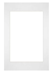 Paspartú Tamaño del Marco 40x60 cm - Tamaño de la Foto 30x45 cm - Blanco