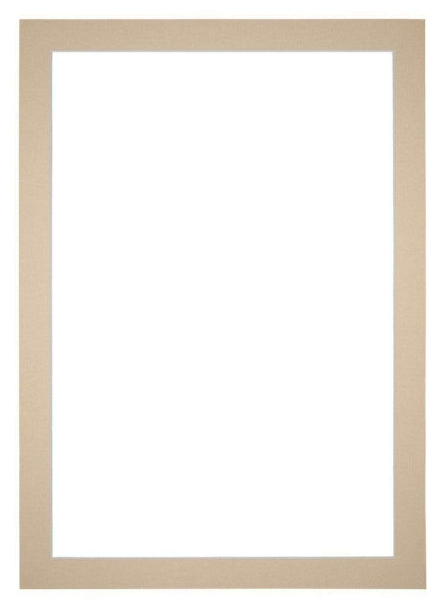 Paspartú Tamaño del Marco 50x75 cm - Tamaño de la Foto 45x65 cm - Beige