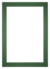 Paspartú 33x48 cm - Apertura de foto 20x30 cm - Bosque Verde - Para marcos y fotos