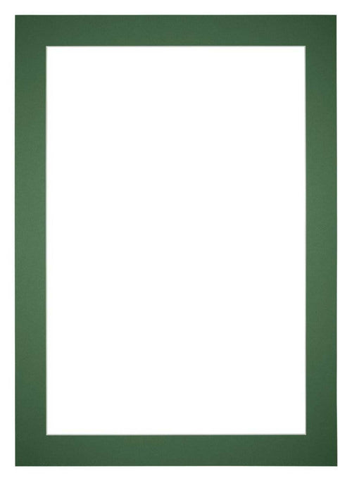 Paspartú 59x84 cm - Apertura de foto 50x75 cm - Bosque Verde - Para marcos y fotos