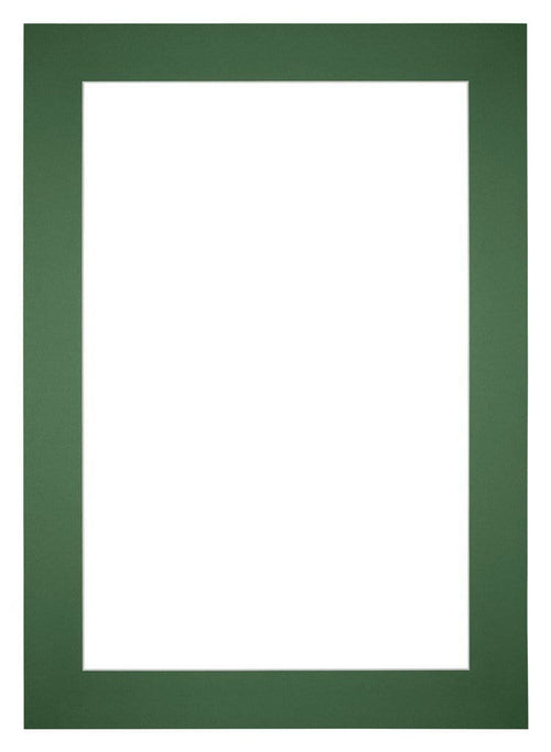 Paspartú 36x49 cm - Apertura de foto 20x30 cm - Bosque Verde - Para marcos y fotos