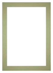 Paspartú 59x84 cm - Apertura de foto 50x70 cm - Menta Verde - Para marcos y fotos