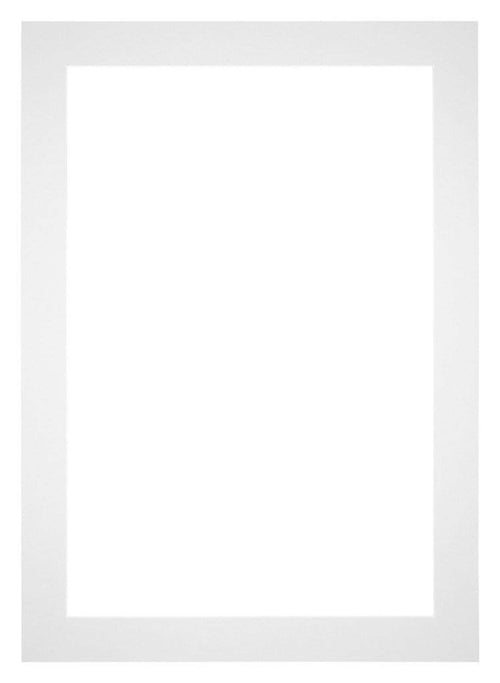 Paspartú 59x84 cm - Apertura de foto 50x70 cm - Blanco - Para marcos y fotos