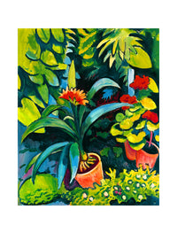 August Macke  Blumen im Garten Reproducción de arte 50x70cm | Yourdecoration.es