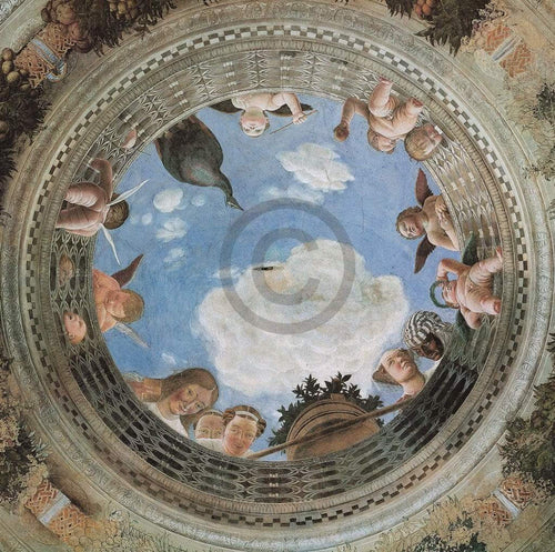 Andrea Mantegna  Camera degli sposi Reproducción de arte 95x95cm | Yourdecoration.es