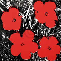 pgm aw 66 andy warhol flowers red 1964 Reproducción de arte 91x91cm | Yourdecoration.es