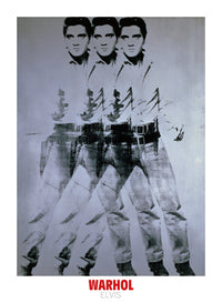 Andy Warhol  Elvis 1963 Triple Reproducción de arte 66x90cm | Yourdecoration.es