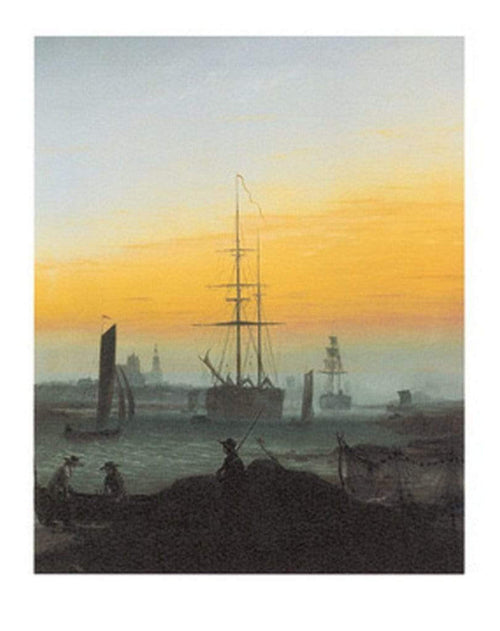 Caspar David Friedrich  Der Greifswalder Hafen Reproducción de arte 30x40cm | Yourdecoration.es