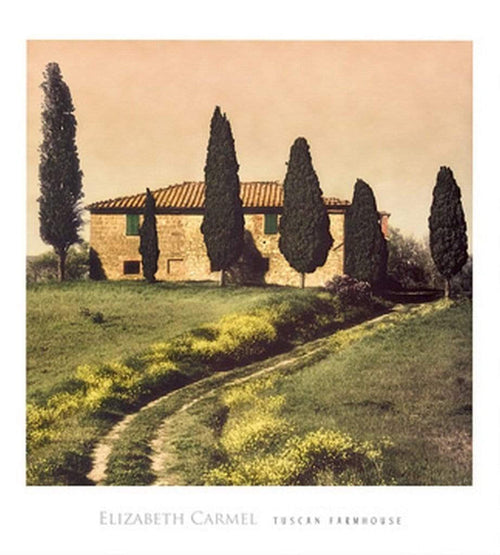 Elisabeth Carmel  Tuscan Farmhouse Reproducción de arte 45x50cm | Yourdecoration.es