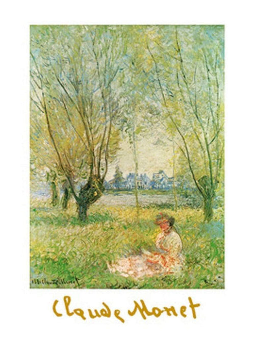 Claude Monet  Donna sotto i salici Reproducción de arte 60x80cm | Yourdecoration.es