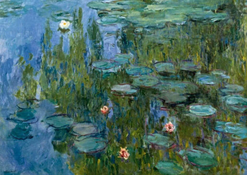 Claude Monet  Seerosen Reproducción de arte 29.7x21cm | Yourdecoration.es