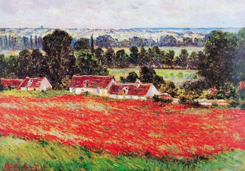 Claude Monet  Field of Poppies Reproducción de arte 100x70cm | Yourdecoration.es
