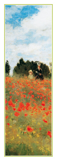 PGM Claude Monet Field of Poppies Reproducción de arte 25x70cm | Yourdecoration.es