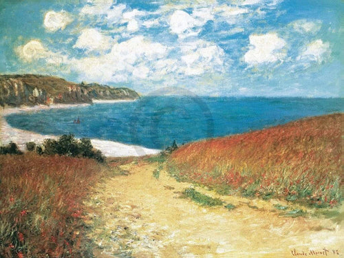 Claude Monet  Meadow Road to Pourville 1882 Reproducción de arte 80x60cm | Yourdecoration.es
