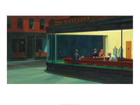 Edward Hopper Nighthawks Reproducción de arte 80x60cm | Yourdecoration.es