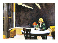 PGM Edward Hopper Automat 1927 Reproducción de arte 40x30cm | Yourdecoration.es