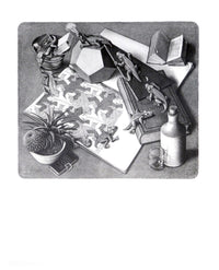 M. C. Escher  Reptilien Reproducción de arte 55x65cm | Yourdecoration.es
