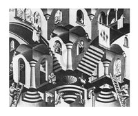 M. C. Escher  Konkav und Konvexe Reproducción de arte 65x55cm | Yourdecoration.es