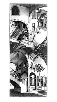 M. C. Escher  Oben und Unten Reproducción de arte 45x79cm | Yourdecoration.es