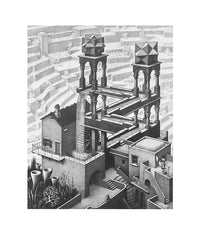 M. C. Escher  Wasserfall Reproducción de arte 55x65cm | Yourdecoration.es
