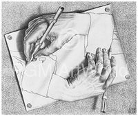 M. C. Escher  Zeichnen Reproducción de arte 65x55cm | Yourdecoration.es