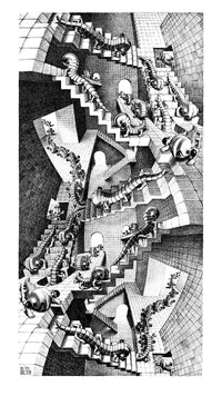 M. C. Escher  Treppenhaus Reproducción de arte 45x79cm | Yourdecoration.es