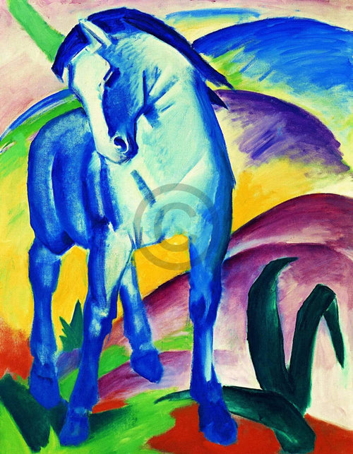 Franz Marc  Blaues Pferd I Reproducción de arte 70x90cm | Yourdecoration.es
