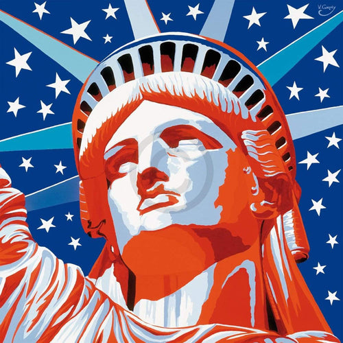 Vladimir Gorsky  Statue of Liberty Reproducción de arte 85x85cm | Yourdecoration.es