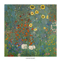 Gustav Klimt  Il giardino di compagna Reproducción de arte 70x70cm | Yourdecoration.es