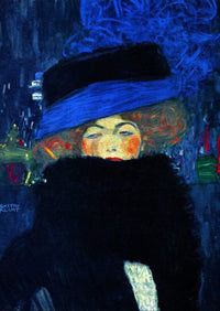 Gustav Klimt  Lady with Hat Reproducción de arte 50x70cm | Yourdecoration.es