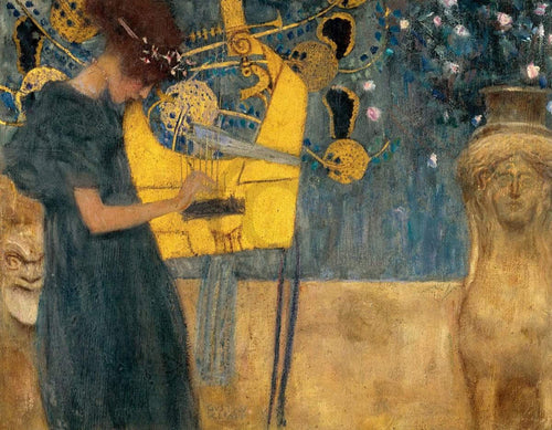 Gustav Klimt  Die Musik Reproducción de arte 90x70cm | Yourdecoration.es