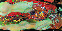 Gustav Klimt  Wasserschlangen II Reproducción de arte 100x50cm | Yourdecoration.es