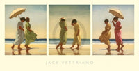 Jack Vettriano  Summer Days Triptychon Reproducción de arte 70x36cm | Yourdecoration.es