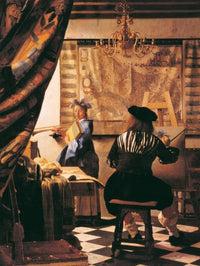 Johannes Vermeer  Die Malkunst Reproducción de arte 60x80cm | Yourdecoration.es