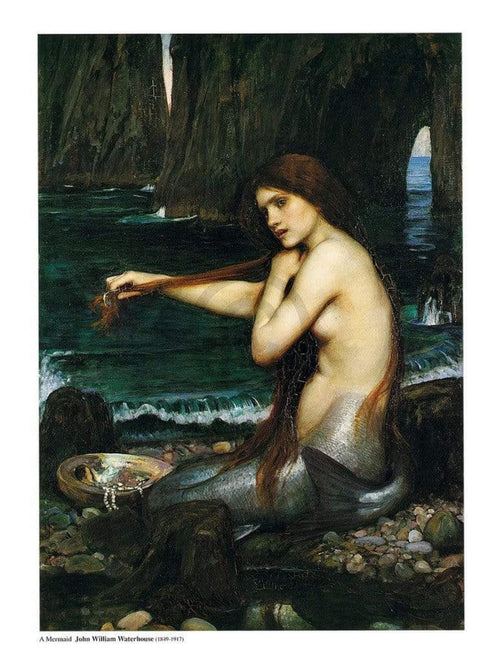 John William Waterhouse  A Mermaid Reproducción de arte 60x80cm | Yourdecoration.es