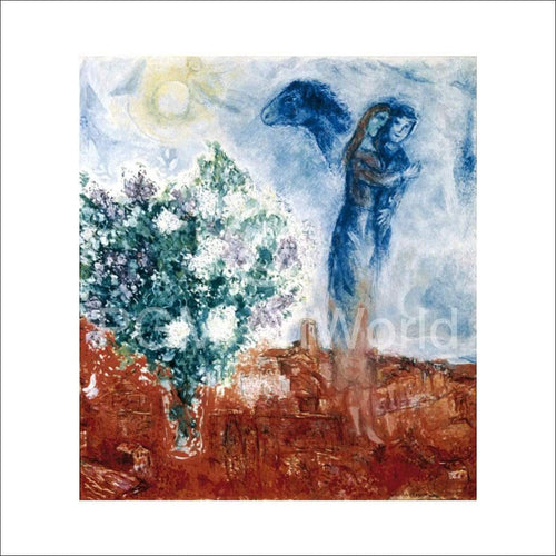 Marc Chagall  Die Liebenden Ã¼ber St.Paul Reproducción de arte 70x70cm | Yourdecoration.es