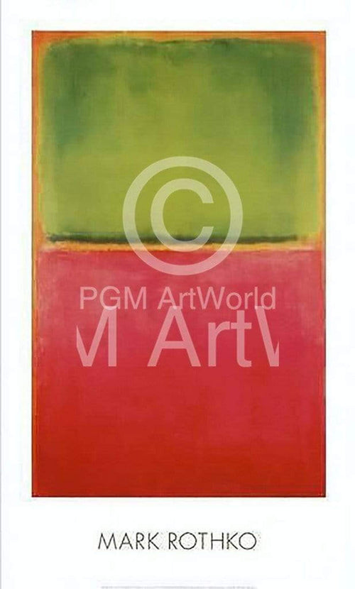 Mark Rothko  Green Red on Orange Reproducción de arte 96x58cm | Yourdecoration.es