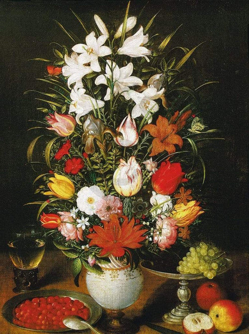 Pieter D. J. Brueghel  Vaso ornato di fiori Reproducción de arte 60x80cm | Yourdecoration.es