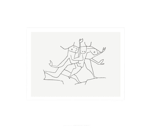 PGM Paul Klee Animaux en Fuite Reproducción de arte 60x50cm | Yourdecoration.es