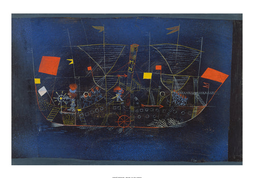 Paul Klee  Abenteuerschiff Reproducción de arte 100x70cm | Yourdecoration.es