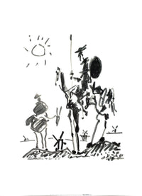 PGM Pablo Picasso Don Quixote Reproducción de arte 60x50cm | Yourdecoration.es